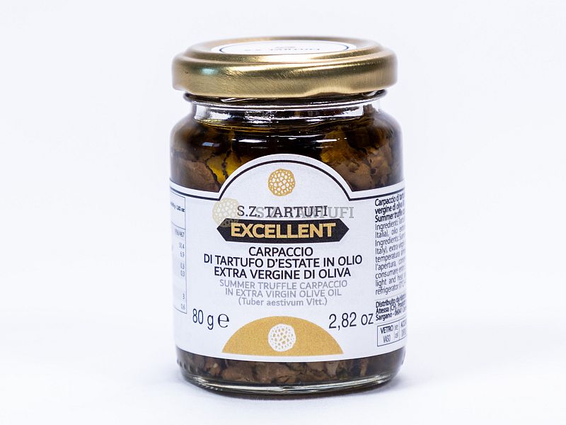 Carpaccio di Tartufo Estivo in olio extravergine di oliva linea Excell