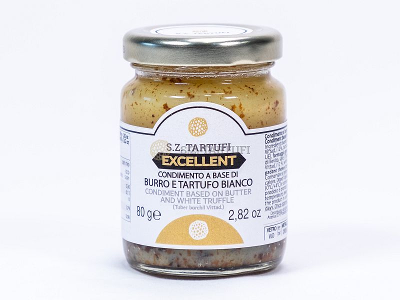 Condimento a base di Burro e Tartufo Bianco linea Excellent 80g