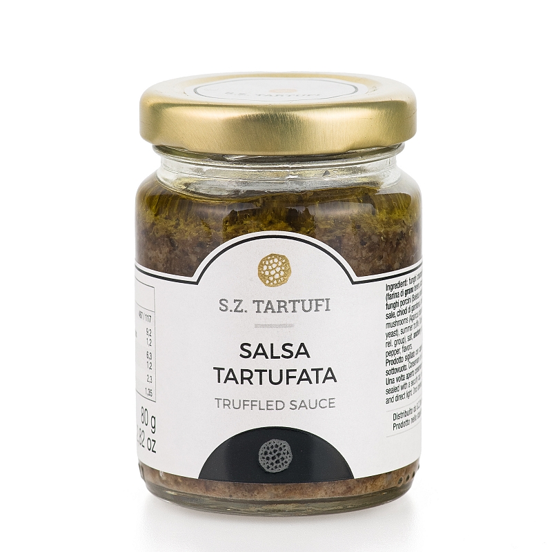 Salsa tartufata 80g - S.z. tartufi Prodotti al tartufo nero in vendita su  S.Z. Tartufi sz32