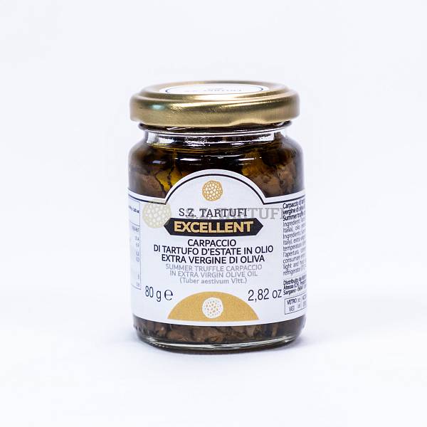 S.Z. Tartufi Summer truffle Carpaccio in extra virgin olive oil Excellent line 80g (2,82 oz)